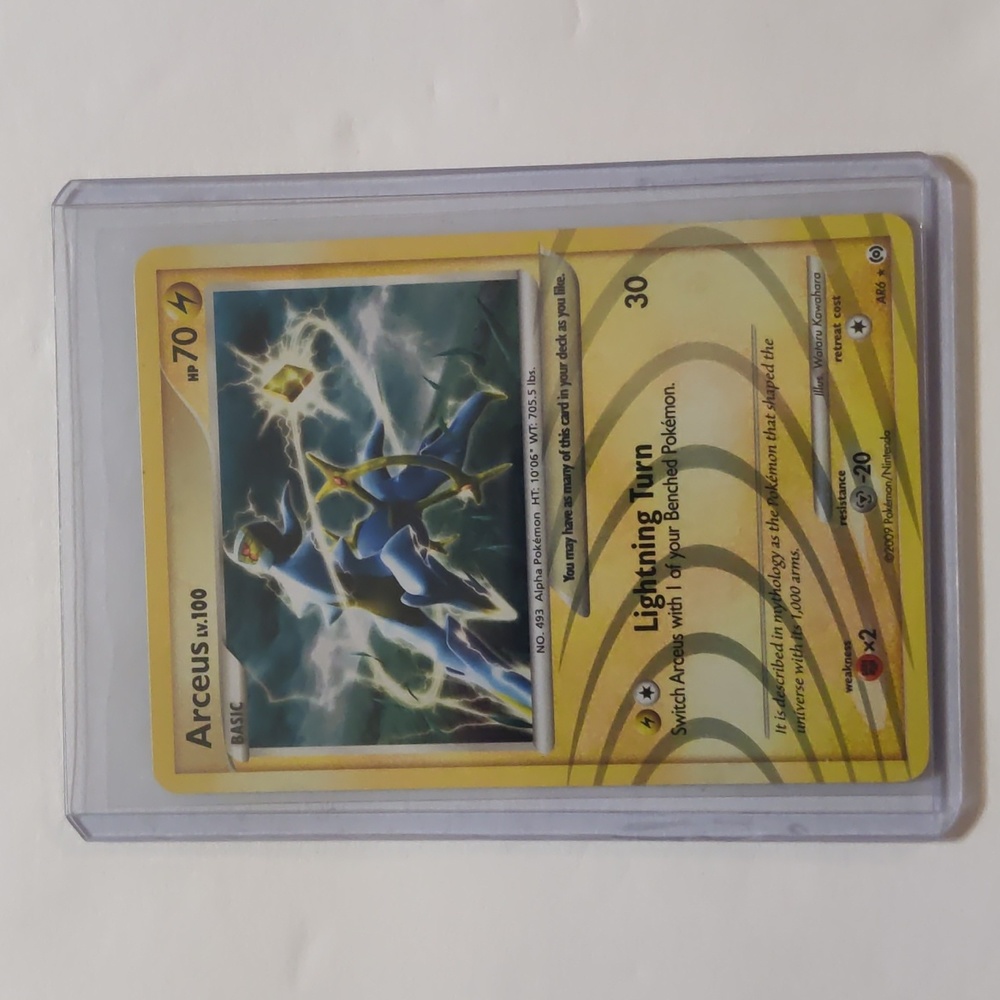 Rare 2009 Arceus Pokemon Card